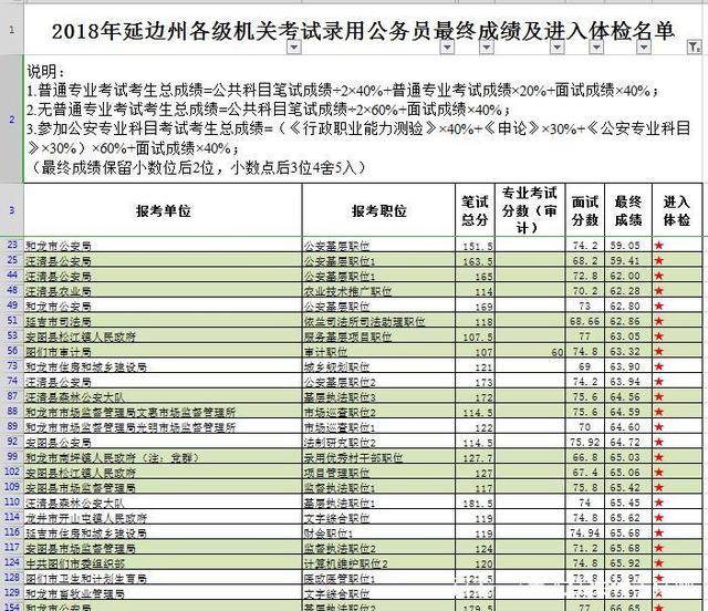 公务员考试成绩排名统计表深度解析与探讨